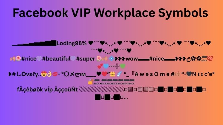 Facebook VIP work copy and paste