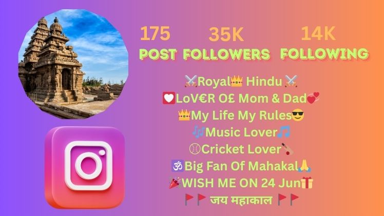 Hindu attitude Bio for instagram